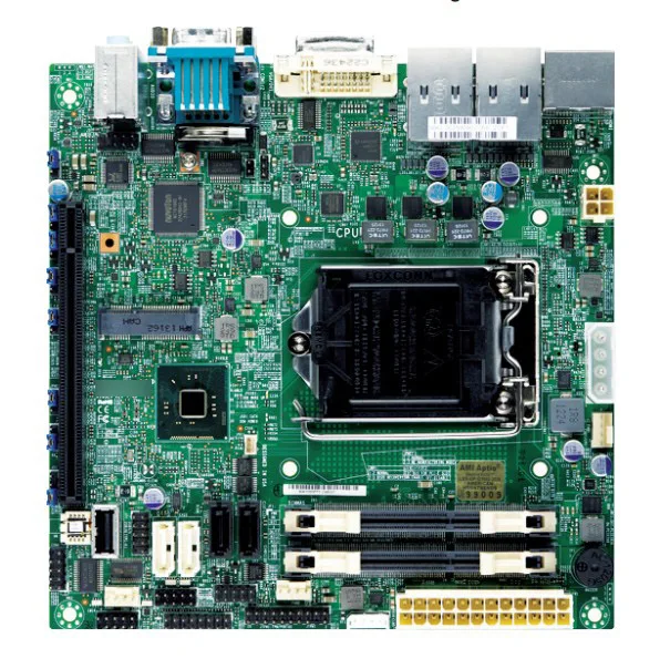 OEM X10SLV-Q mini-ITX материнская плата 1150-pin встроенный i7/i5/i3 H81 чип