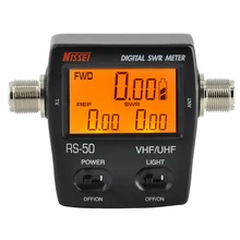 RS-50 цифровой SWR/Ватт метр 125-525 МГц 0-120 Вт UHF/VHF M Тип разъем для TYT Baofeng светодиодный экран радио измеритель мощности