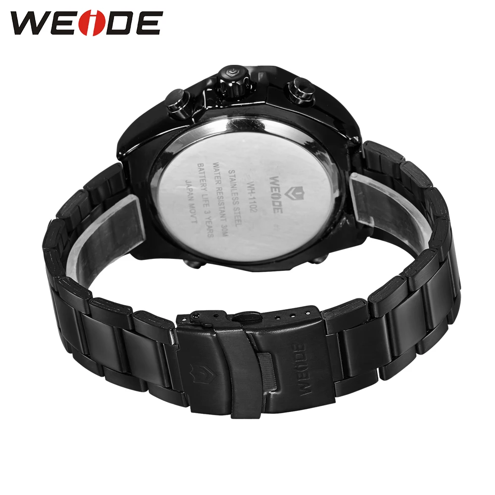 WEIDE топ бренд для мужчин Спорт аналоговый цифровой светодиодный двойной дисплей