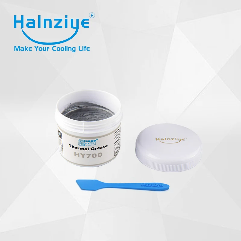 

free shipping!!! Halnziye HY710 Silver Thermal Grease/Heatsink Compound/ Paste with Jar 100g package via EMS shipping