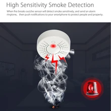 Интеллектуальный Wi-Fi детектор дыма датчик сигнализации домашняя Автоматизация сигнализация Предупреждение движения JR предложения