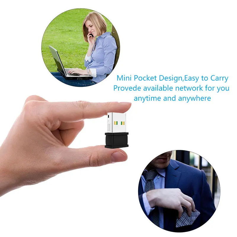 Wi Fi адаптер Wiflyer мини USB Ethernet 1200 Мбит/с Двухдиапазонная сетевая карта Lan