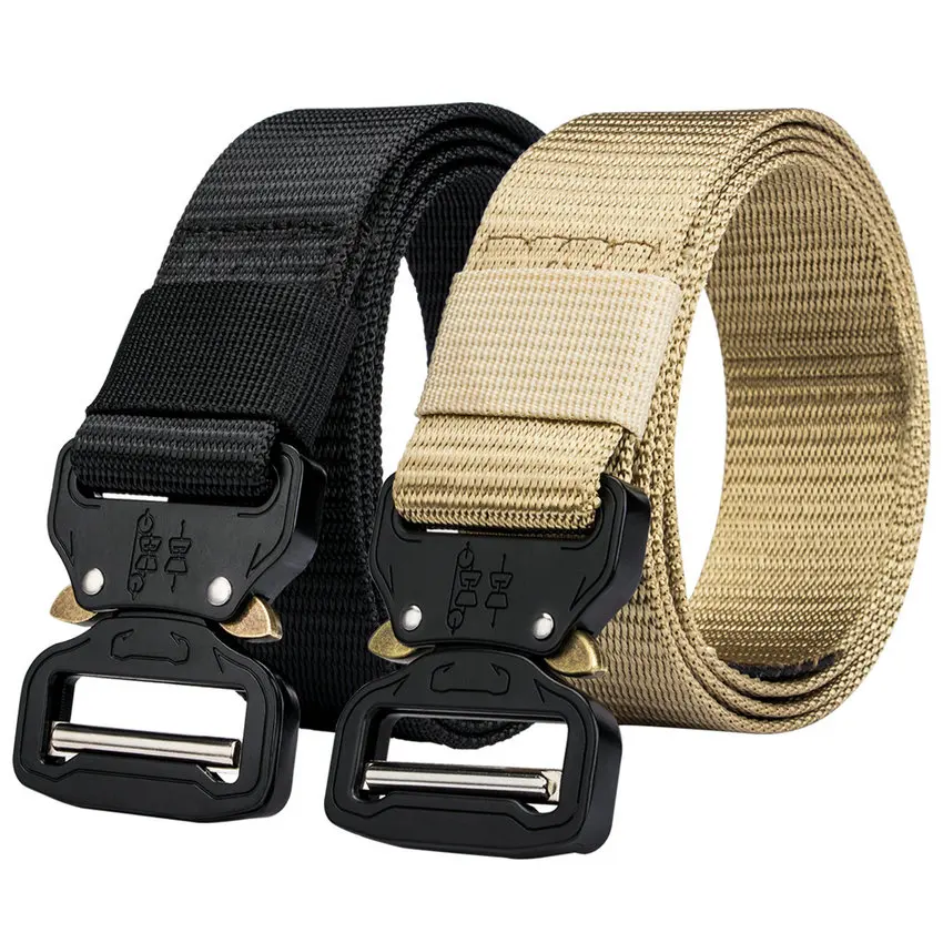 Military Equipment Tactical Belt Nylon Buckle Waist Belt Outdoor Army