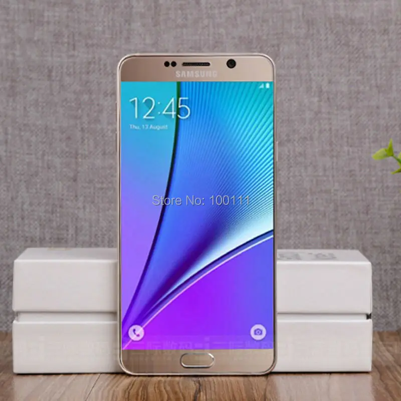 unlocked Original Samsung Galaxy Note 5 N920A cell phone 4GB RAM 16MP 5.7 '' single sim card 4G