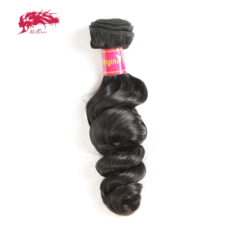 

Ali Queen Brazilian Loose Wave Virgin Hair Products Human Hair Weave 1 Bundles Can Colored 613# Free Shipping Salon Hair