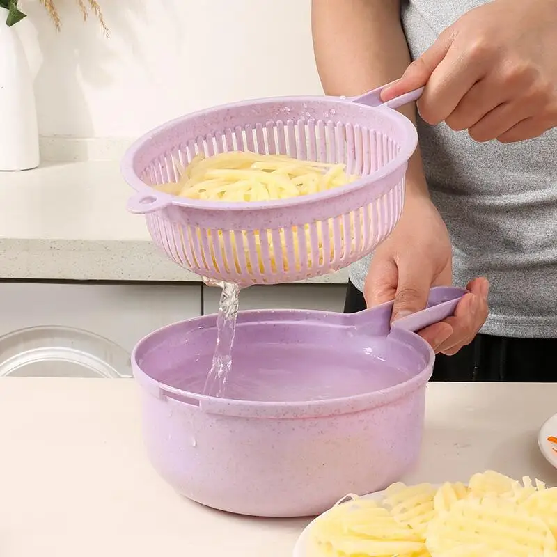 Цена DF819 мандолин Строгальщик для овощей измельчитель для картофеля Овощечистка Лук Терка фильтр овощерезка 8 в 1 кухонные аксессуары