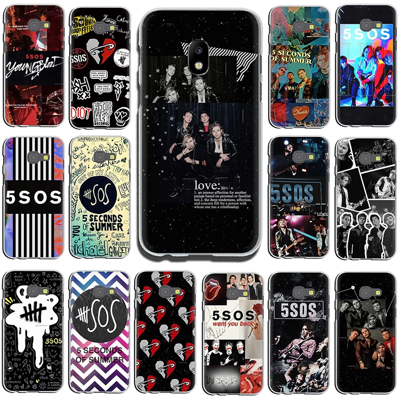 

5 Seconds of Summer 5SOS Hard phone cover case for Samsung GaLaxy J6 J7 J1 J2 J3 J5 2015 2016 2017 Prime