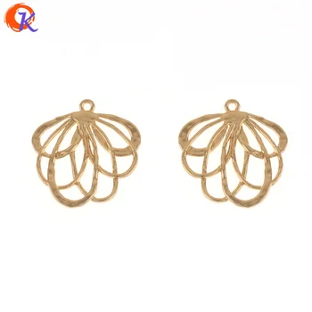 

Cordial Design 50Pcs 26*28MM Jewelry Accessories/Earring Jewelry Parts/Zinc Alloy/Gold Flower Shape/Hand Made/Earring Findings