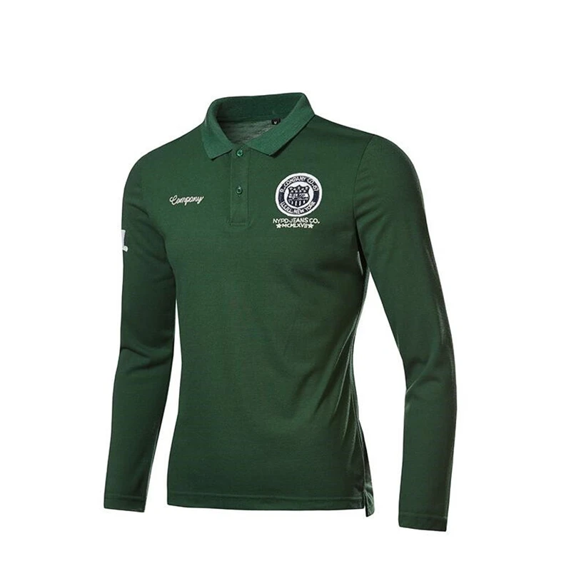  2020 Mens Long sleeves POLO shirt Large size 5xl White blue gray green men POLO shirts High quality