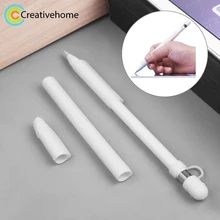 Для Apple Pencil/iPad Pro 4 в 1 Anti-lost(колпачок для карандашей+ карандаш+ 2* чехол для держателя) TouchPen силиконовый защитный набор