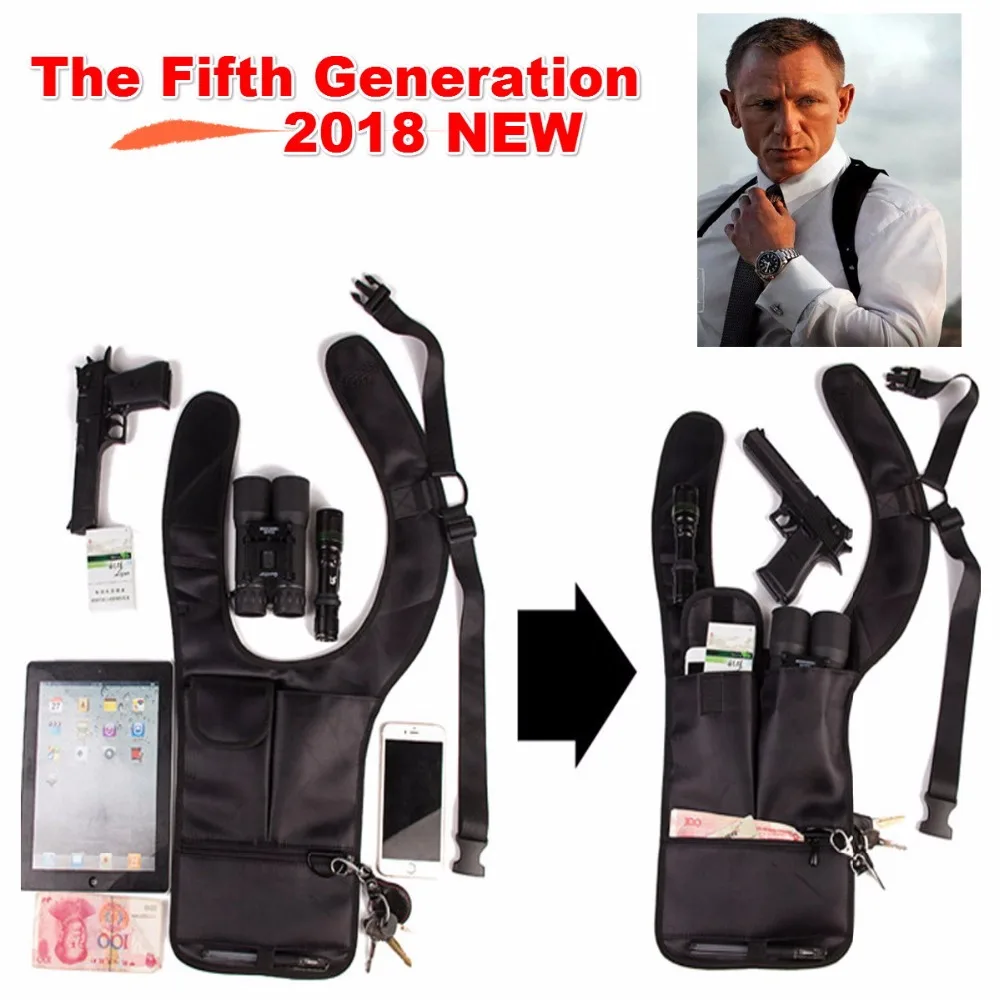 

Armpit Bag Nylon Upgraded Multi-purpose Hidden Underarm Shoulder Bag Concealed Pack for Doogee S70 S80 Lite Phone Bag Bags