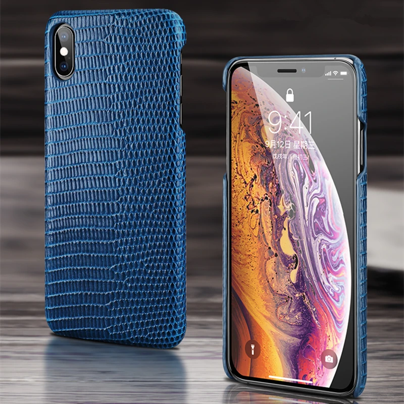 Чехол Из Натуральной Кожи Ящерицы для iphone X XS XR XS Max для iphone 11 Pro MAX для iphone 6s 7 8 plus задняя крышка из натуральной кожи