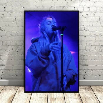 

Billie Eilish Art Silk Poster Music poster Wall Pictures for Living Room No Frame