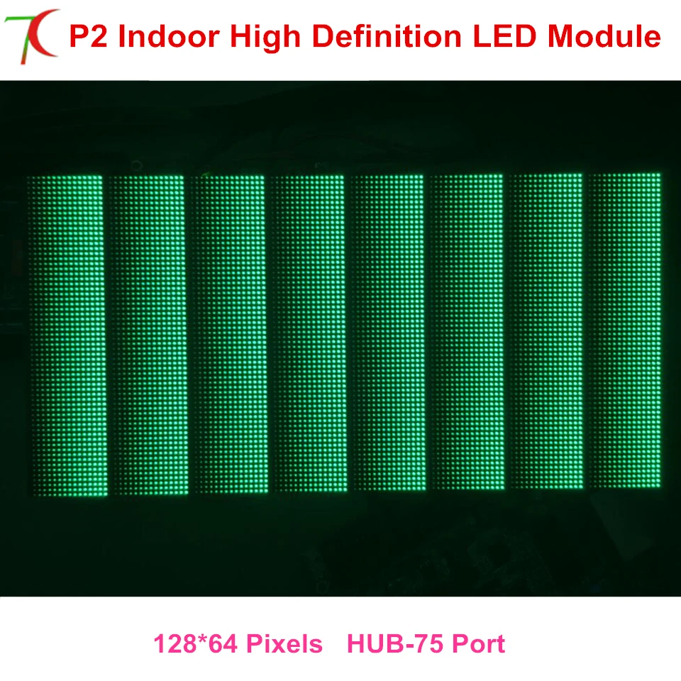 P2 Крытый 256*128 мм полный цвет светодиодные модули для высокой четкости светодиодный дисплей, 250,000 точек/кв. М
