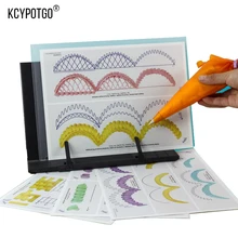 Торт Кондитерские практика набор инструментов(DIY масло крем Кондитерские практика чертеж 12 шт.)+(специальный металлическая стойка 1 шт