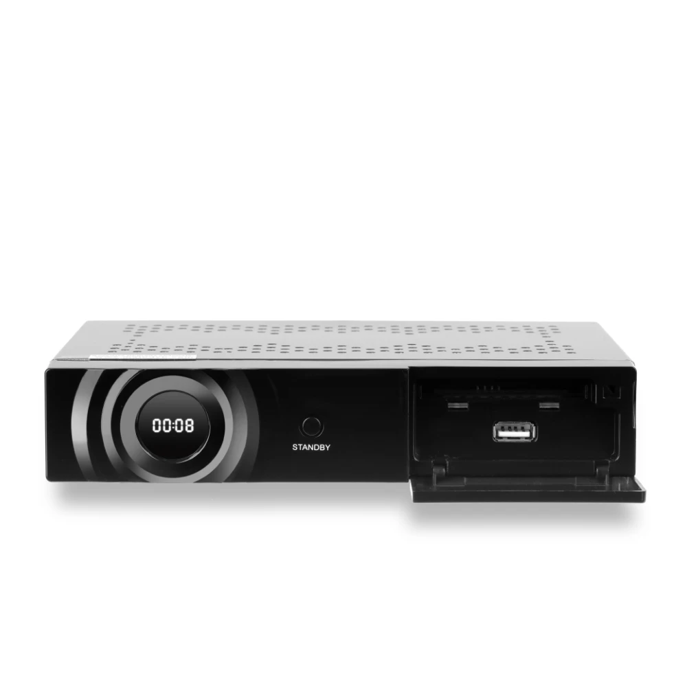 

MEELO TURBO DVB-S2/C/T2 linux OS Satellite Receiver 7 Segment 4 Digits Display Processor support Cccam Iptv M3U H.265/HEVC/AVC