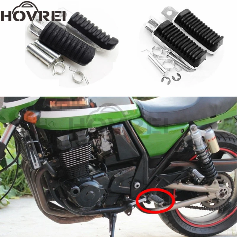 1pair Aluminum Motorcycle Front Foot Rests pedal foot peg For KAWASAKI