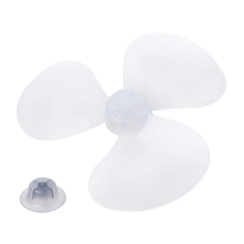 Xuebai Grand Vent en Plastique Pale de Ventilateur 3 Feuilles pour Midea et Autres Ventilateurs 16 Pouces 400mm Pale de Ventilateur en Plastique Transparent