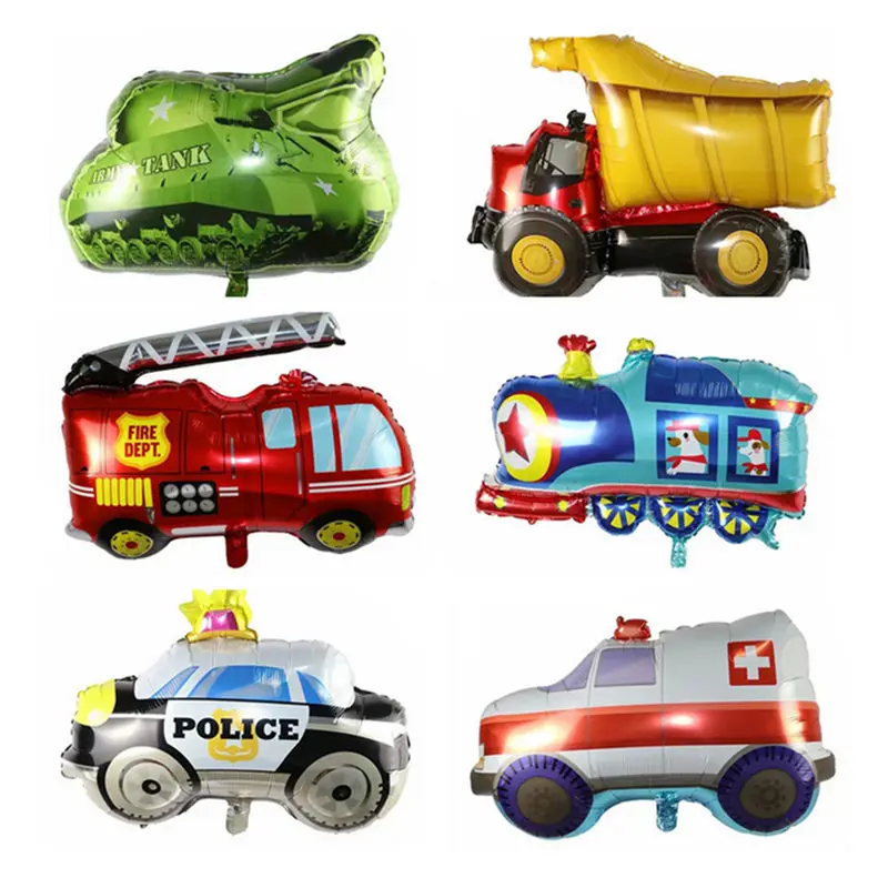 

TSZWJ New cartoon car shape aluminum film balloon Festival party atmosphere decoration decoration toy Self-sealing