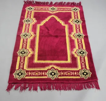 

2017 new hot 70*110cm wool Prayer Mat Jacquard Islamic Muslim Salat Musallah Prayer yoga Rug Tapis Carpet Tapete Banheiro Mat