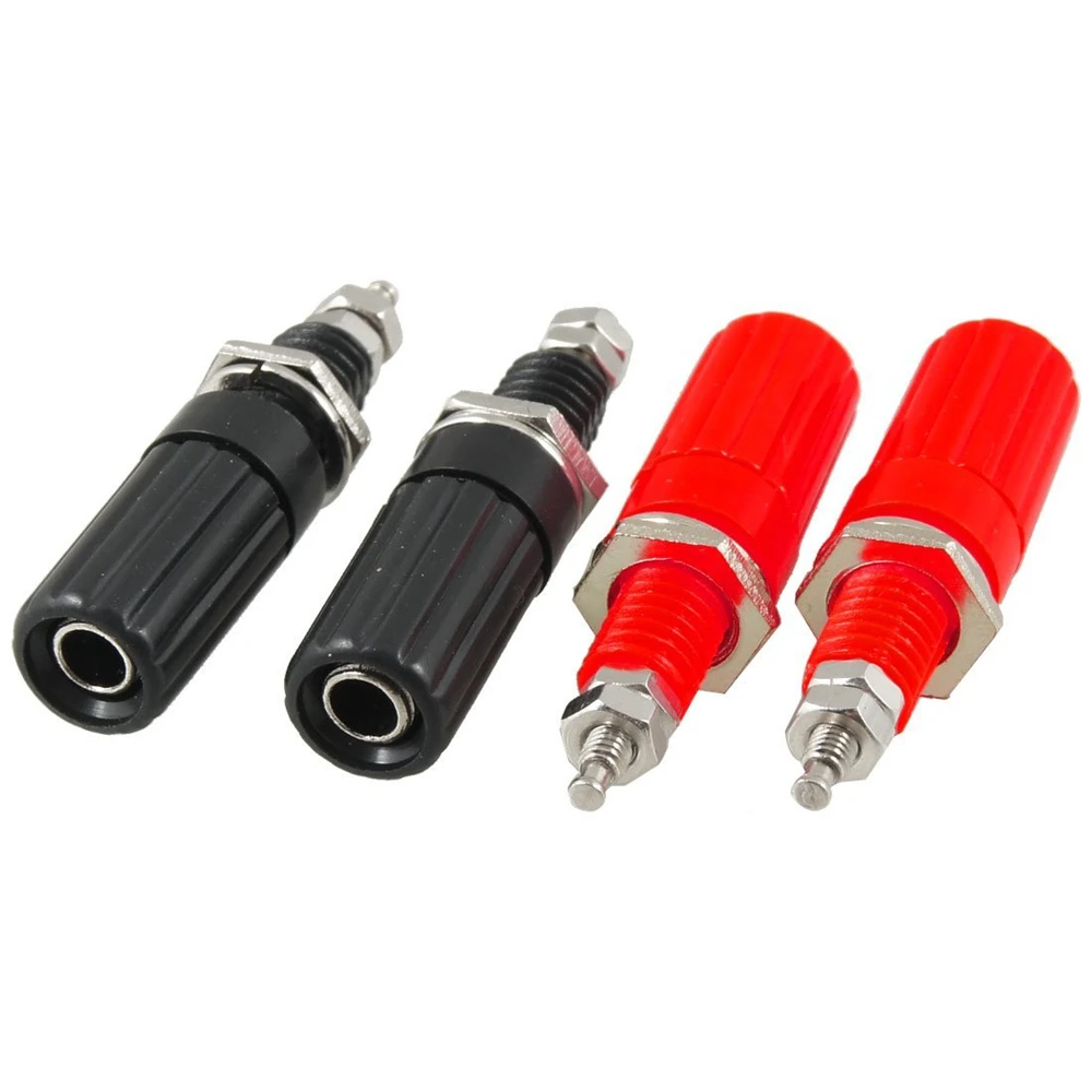 20pcs Red and Black 4mm Banana socket Terminal Binding Post Jack Panel