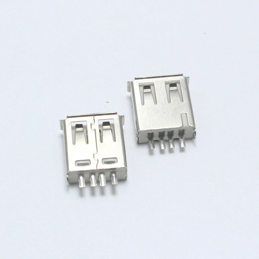 10 шт. DIP USB тип A гнездовой разъем 4-контактный AF 0 для монтажа печатной платы