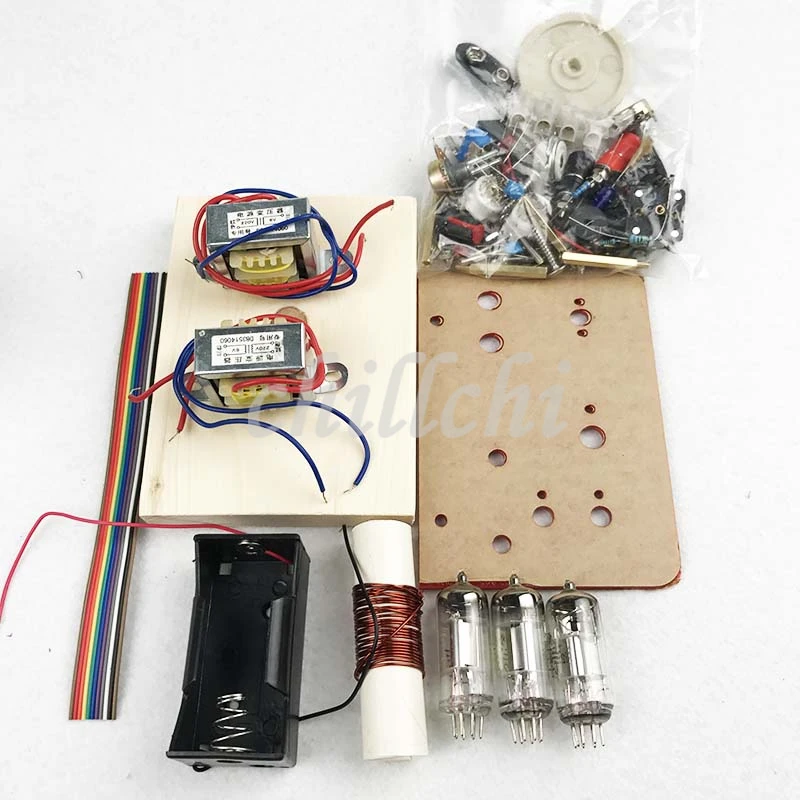 

Regenerative DC three lamp short wave radio set SSB CW receiver battery powered short wave