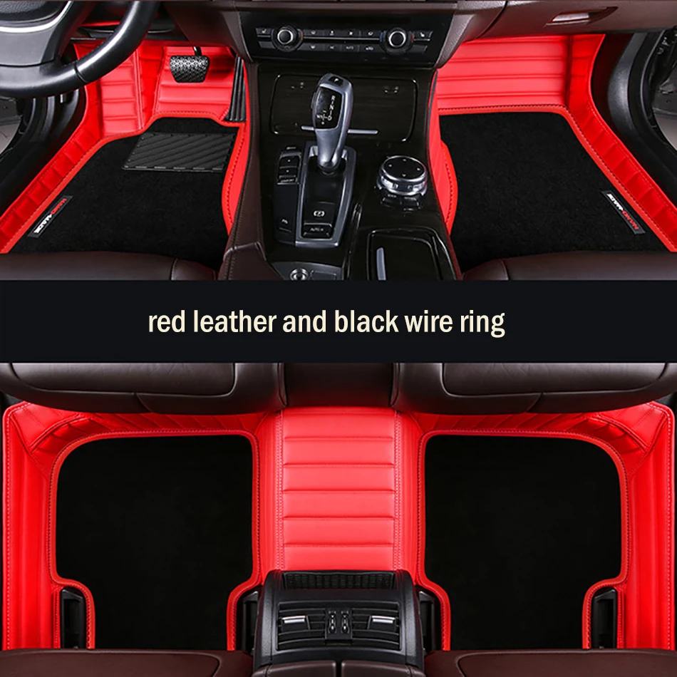 HLFNTF Custom car floor mats High elastic wire mat For Saab all models 9-3 9-5 42250 42252 Accessories Car tuning car mats