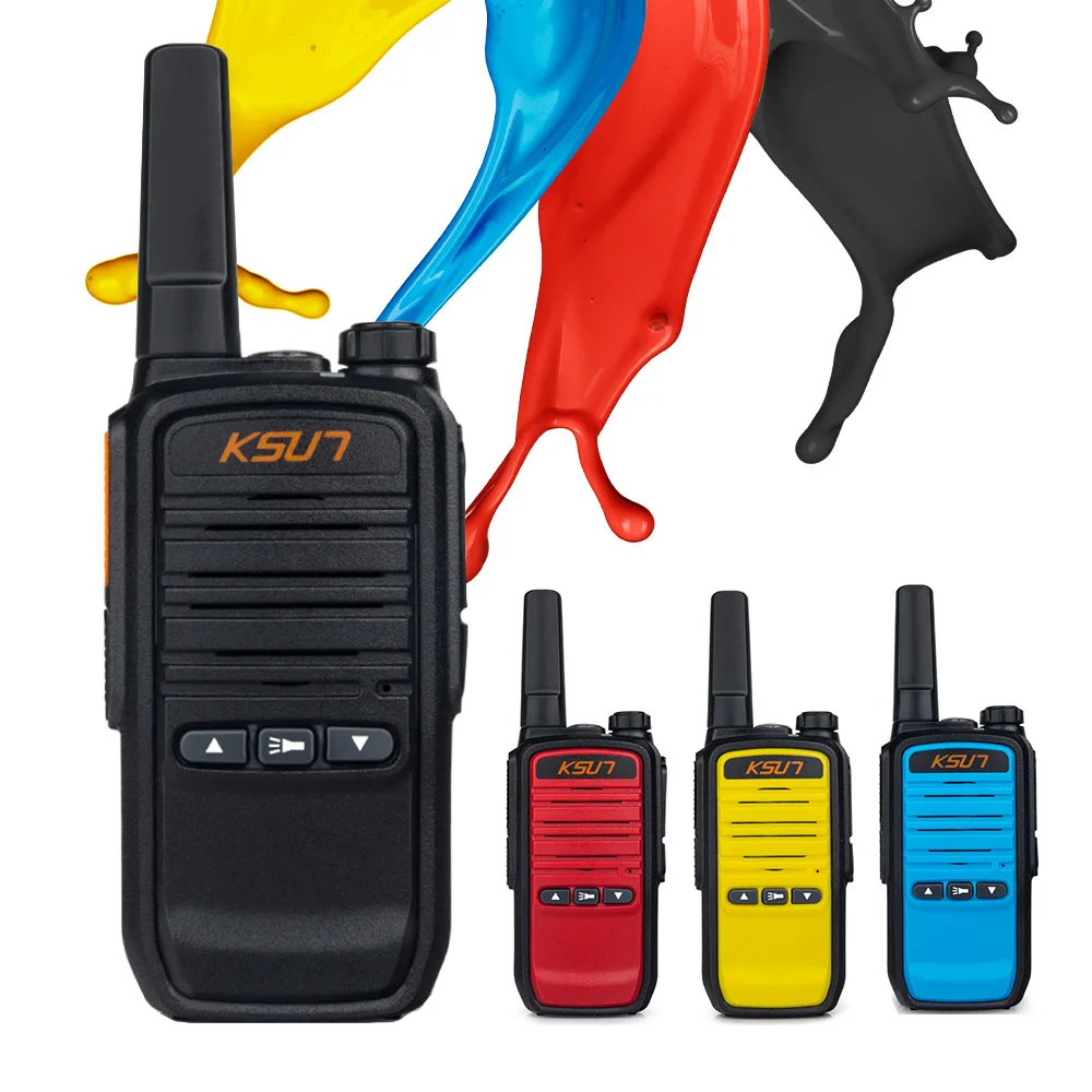 

KSUN X-30 Mini Version Walkie Talkie Radio UHF 400-470MHz Two Way Radio Portable Communicador Handheld HF Transceiver