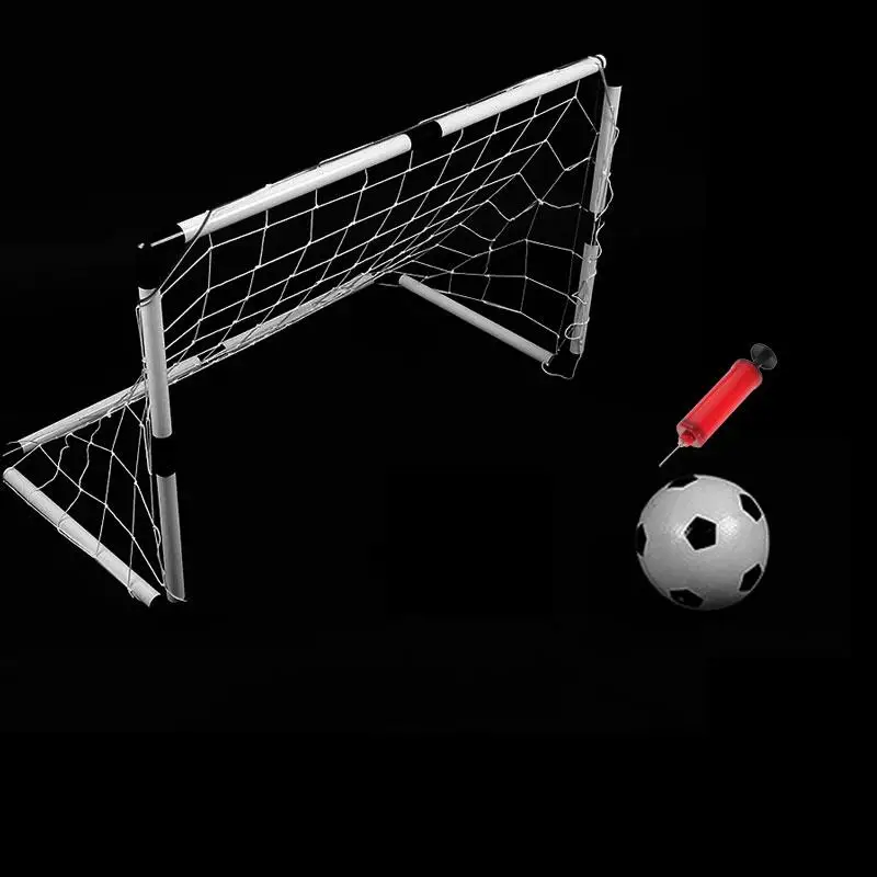 Семейный набор спортивных мячей для игры сделай сам футбольные ворота 2 белые с