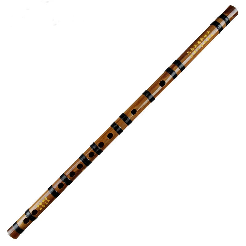 Black Bamboo Flute with Red Lines Musical Instruments Chinese Handmade Woodwind Instrument Flute