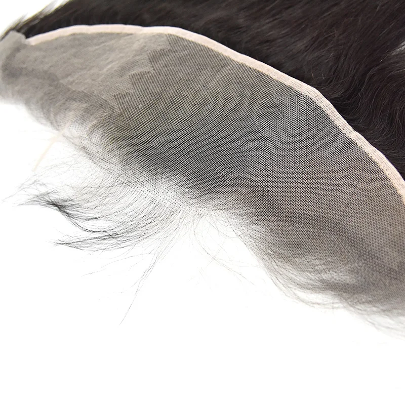 Объемная волна Прозрачная Кружевная Фронтальная 13X4 Прозрачная Кружевная застежка натуральный черный свободная часть Remy перуанские человеческие волосы для женщин 10-20 дюймов