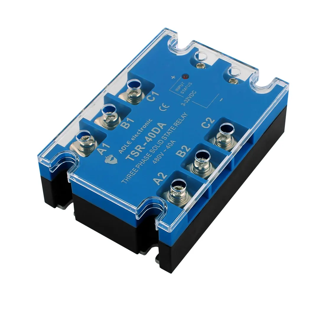 

Tsr-40Da 3-32Vdc To 480Vac 40A Three Phase Solid State Relay Module  To Ac