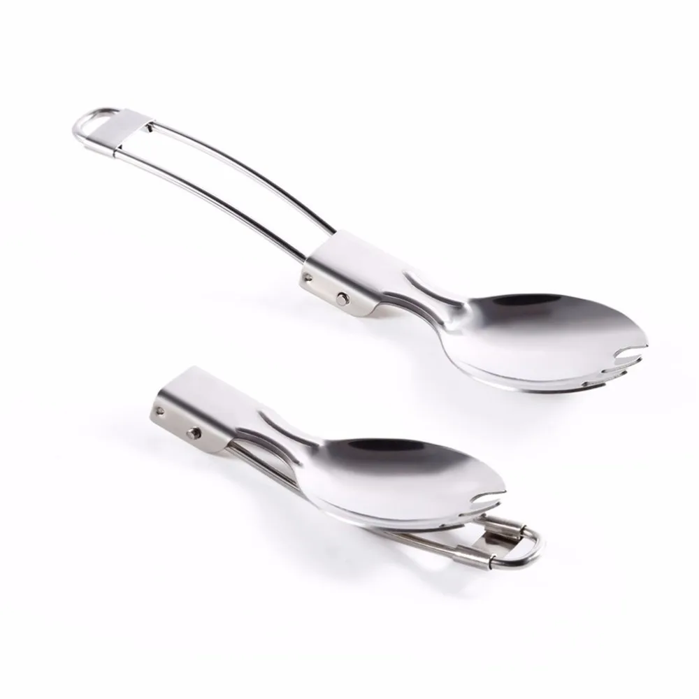 Nuevo juego de cubiertos de acero inoxidable para vajilla, utensilios de cocina para acampar, juego de utensilios de cocina, olla para barbacoa, cocina para exteriores, 8 unids