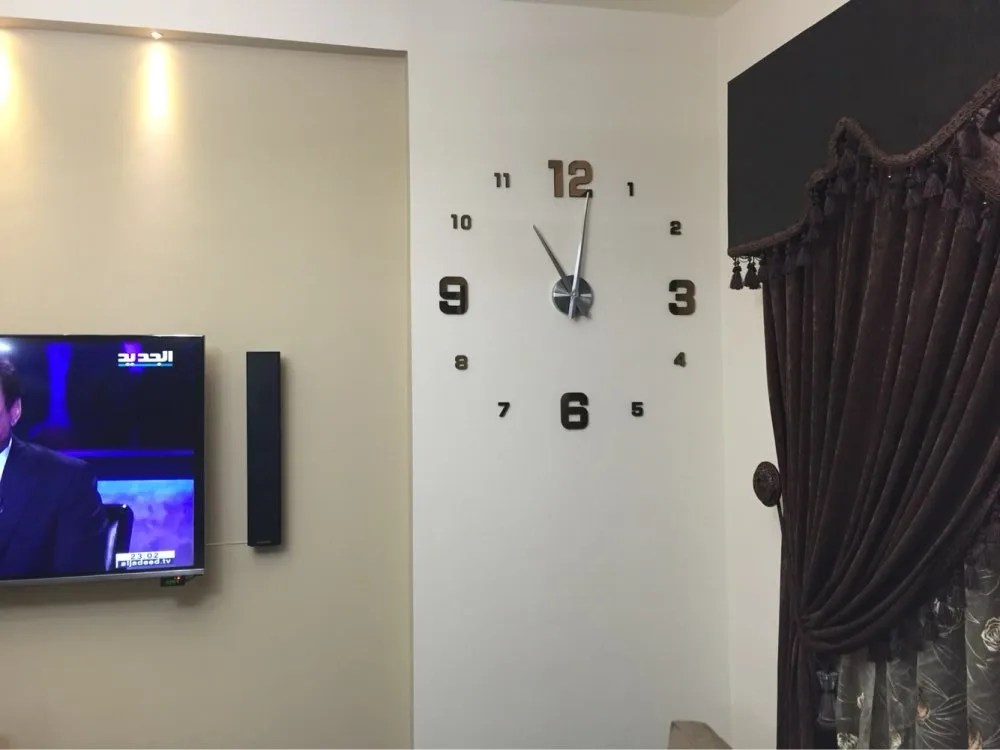 Модные 3D новые продажи настенные часы reloj de pared 3d diy акриловые зеркальные наклейки кварцевые современные украшения дома