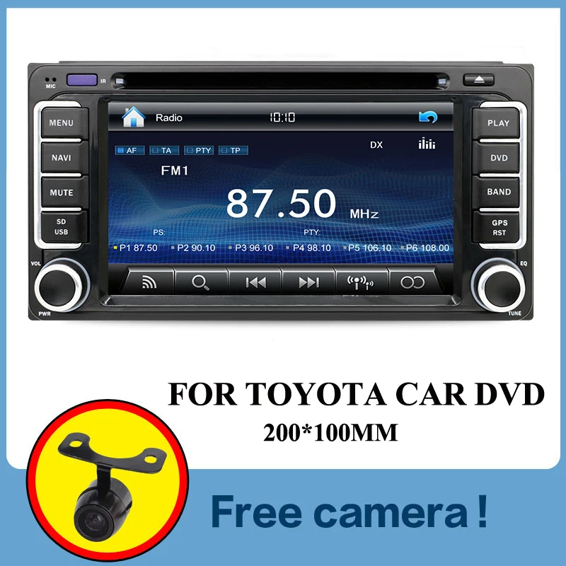 

car dvd radio stereo video player gps for Toyota Hilux VIOS Camry Corolla Prado RAV4 Prado 2003 2004 2005 2006 2007 2008 usb BT