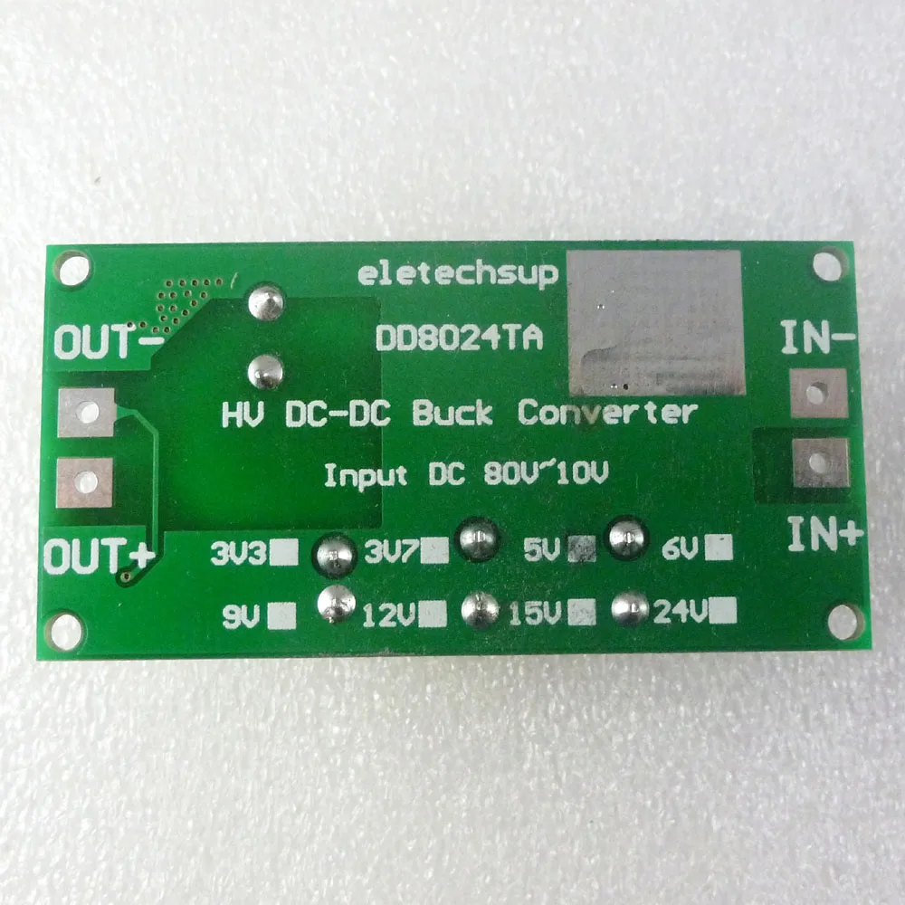 DC 80 в 72 в 64 в 60 в 48 в 36 В 24 В до 12 в HV DC-DC понижающий преобразователь напряжения регулятор плата питания модуль