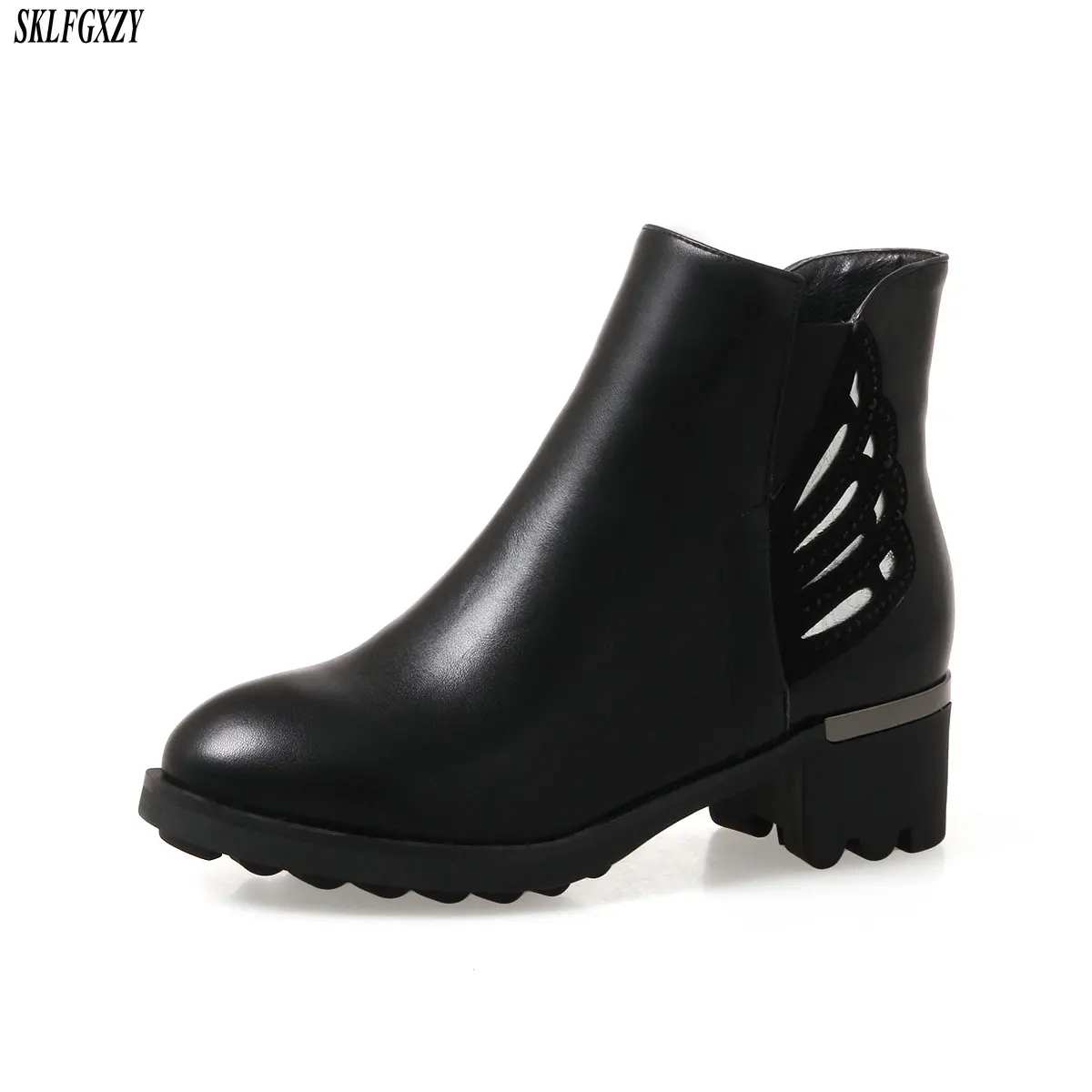 

New arrival fall women's boots stylish and comfortable zipper boots vintage classic women's shoes size 34-43