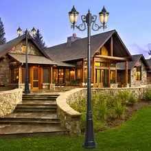 Сад Улице Пейзаж садовые фонари водонепроницаемый газон вилла лампа светильник дороги