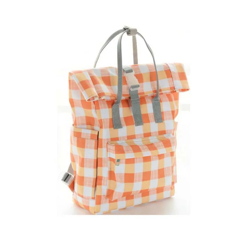 

New simple lattice Mummy bag multi-function portable diaper bag shoulder baby care storage bin bag maternity diaper bag backpack