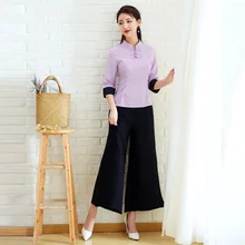 Китайский стиль спа униформа для салонов красоты косметолога одежда скрабы медицинская униформа для женщин спа массаж Униформа косметолога DD2216