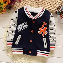 Casual Spring Autumn Kids Children Long Sleeved Star Boys Jackets Cardigan Baby Infants Outwear Coats Casaco