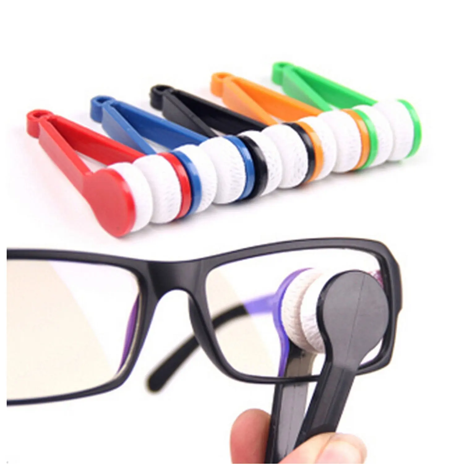 

5 Pieces Mini Sun Glasses Eyeglass minifiber Spectacles Cleaner Soft Brush Cleaning Tool