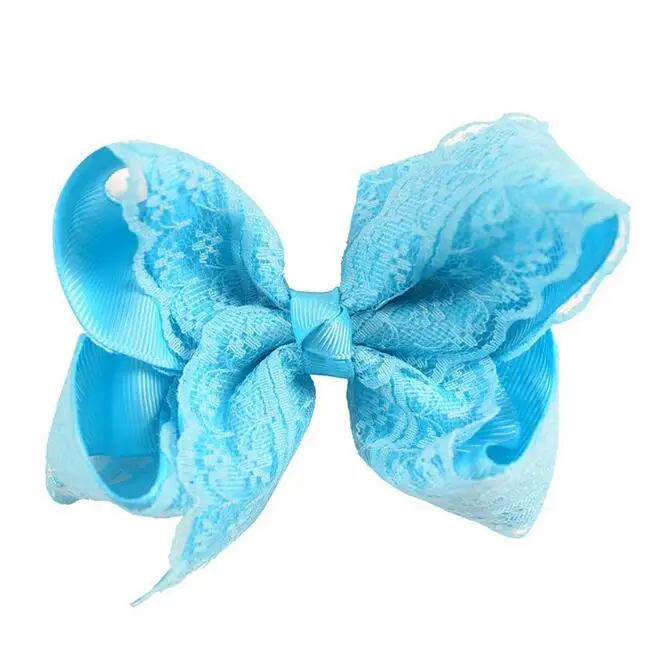 Grosgrain and lace twisted bow10