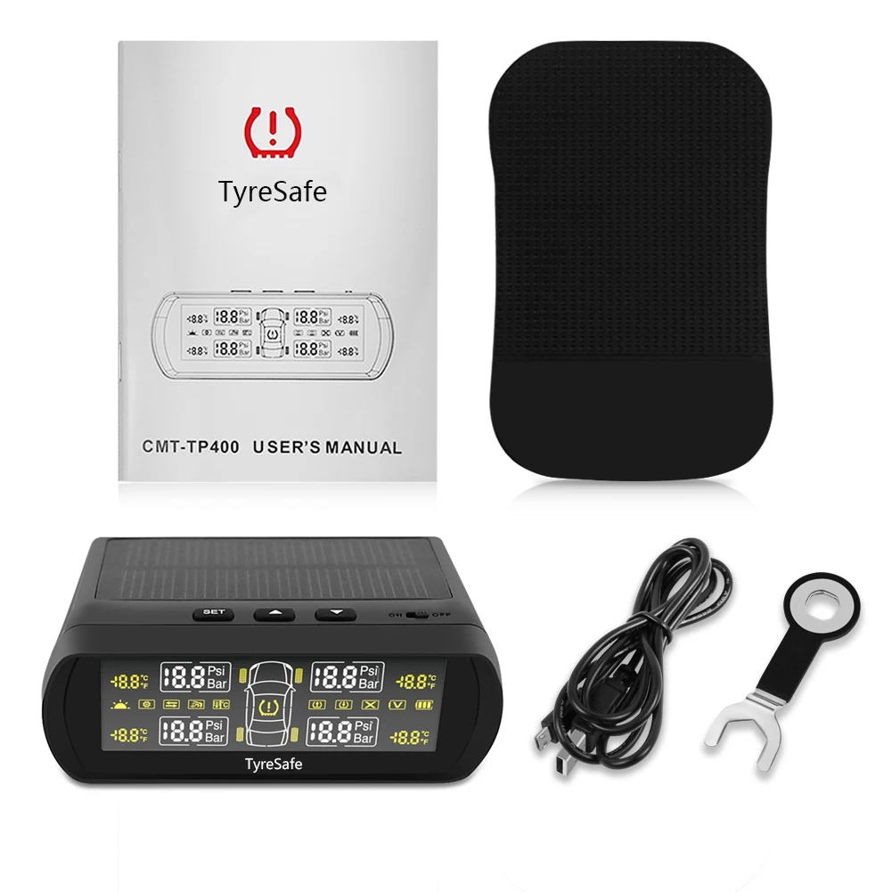 TPMS детектор автомобиля шины Давление мониторинга Системы TP400 солнечной энергии
