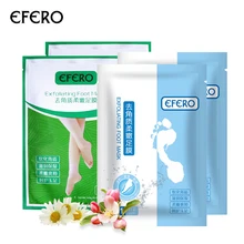 Efero 6 пар = 12 шт. отшелушивающая маска для ног детские ножки удаляют скраб твердая мертвая кожа против трещин пятки носки для педикюра Уход за ногами