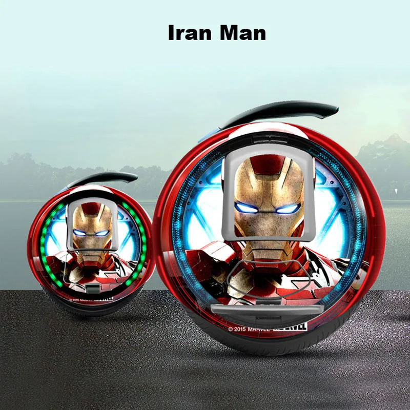 Ninebot E+ Защитная Наклейка для скутера Captin America Iran Man декоративная наклейка водонепроницаемая для Ninebot Balance Scooter E/C - Цвет: Iran Man