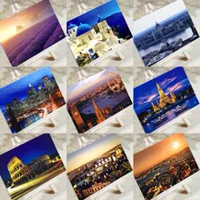 6 листов/набор очаровательный город серия городской пейзаж открытка поздравительная открытка с сообщением подарок на день рождения открытка