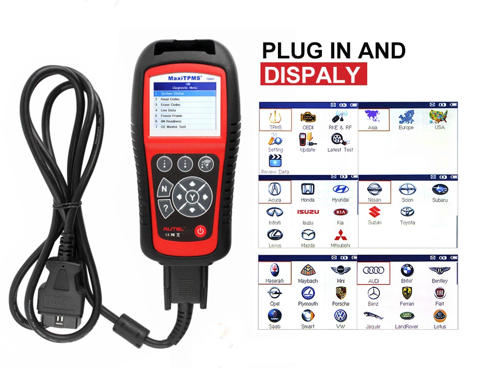 car inspection equipment AUTEL MaxiTPMS TS601 TPMS Diagnostic ToolS OBD2 scanner TPMS Activation Programming auto Code Reader Mechanical Workshop Tools car battery charger