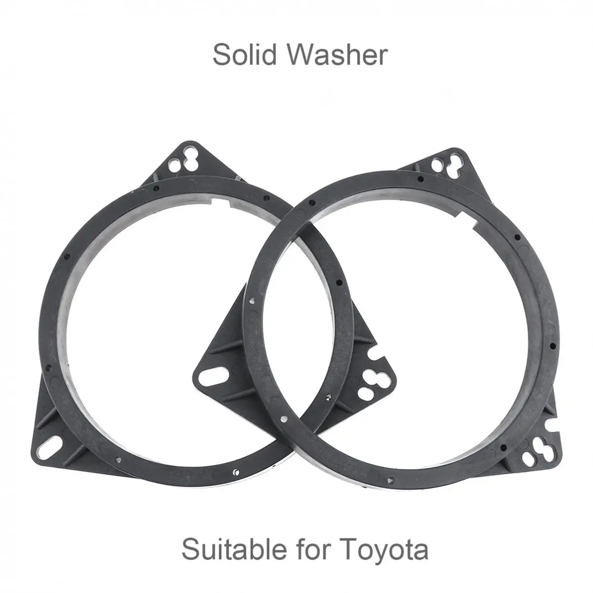 

2 Pcs Speaker Gasket Waterproof Quakeproof Plastic Solid Washer Adapters Bracket Speaker Mounts Plates for Nissan/Toyota